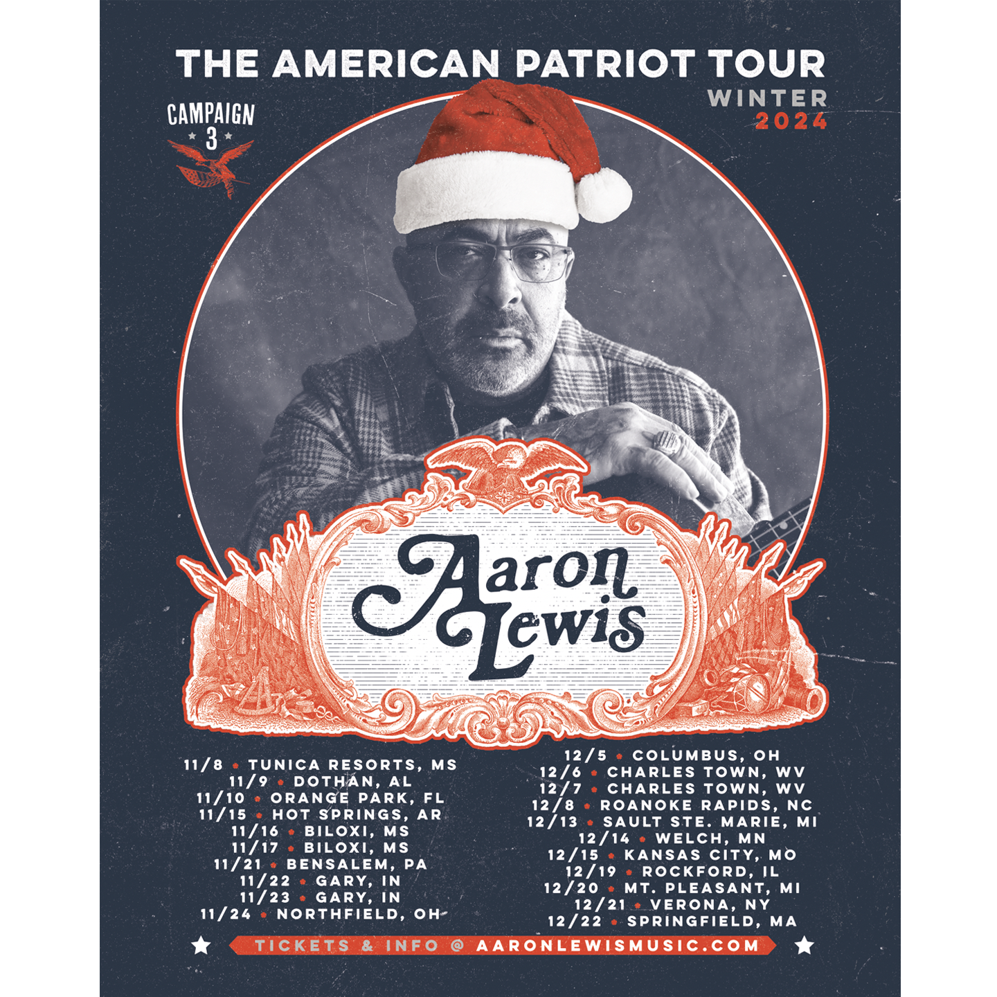 Aaron Lewis Holiday Poster