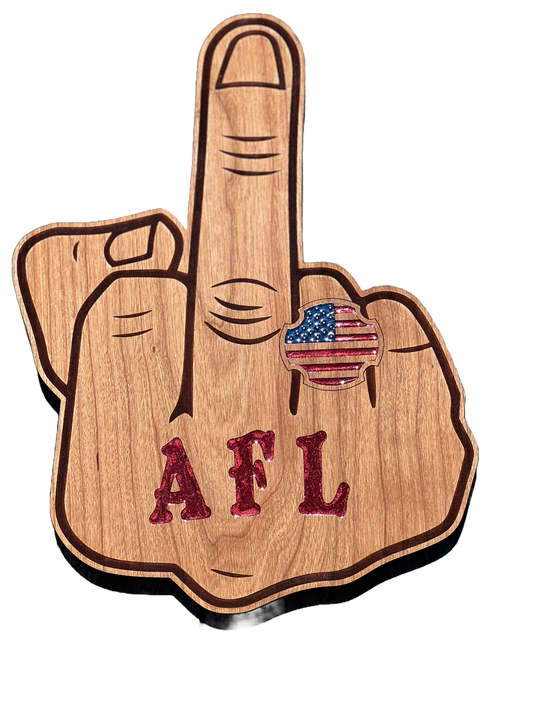 AFL Wooden Middle Finger