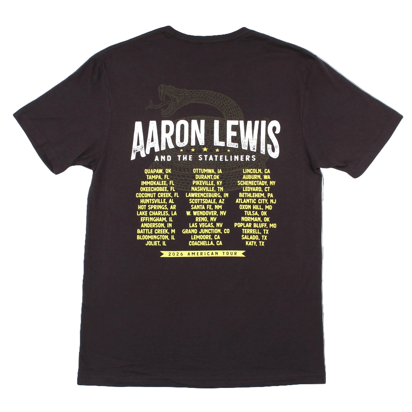 Aaron Lewis 2026 Tour Tee (Black)