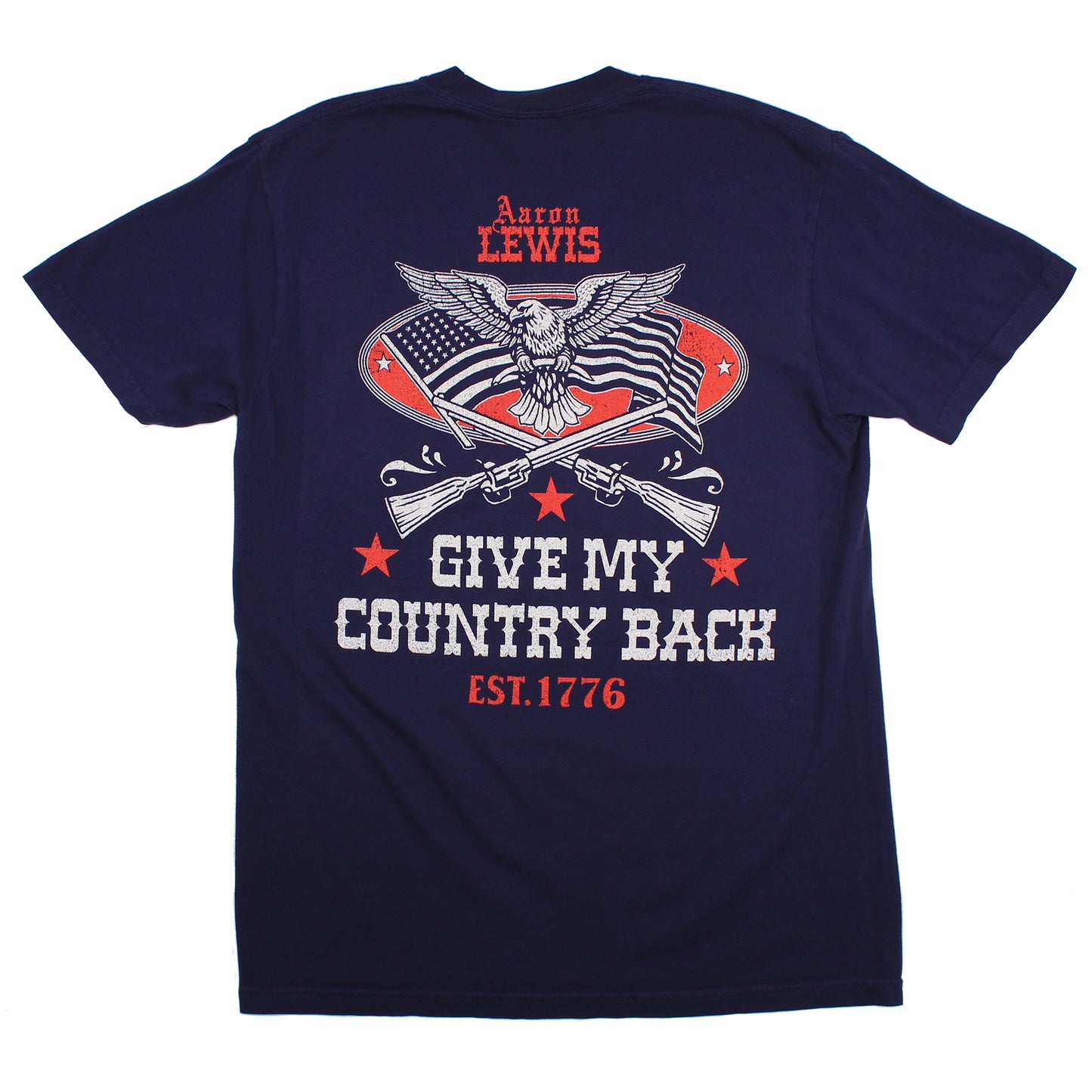 Give My Country Back Pocket Tee (Navy)