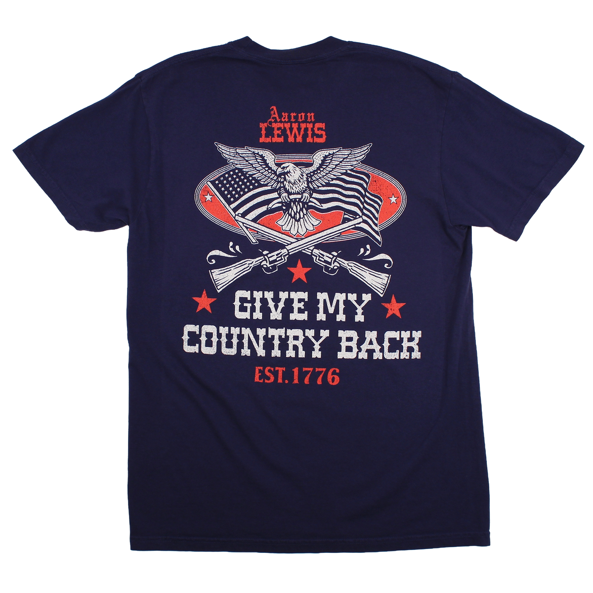 Give My Country Back Pocket Tee (Navy)