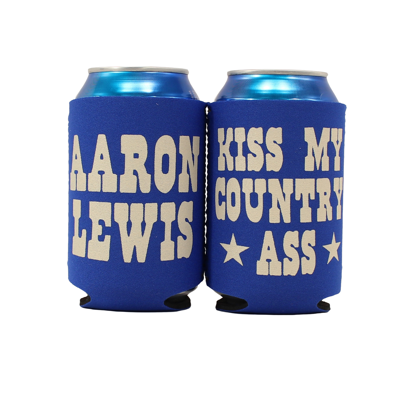 Kiss My Country Ass Koozie (Blue)