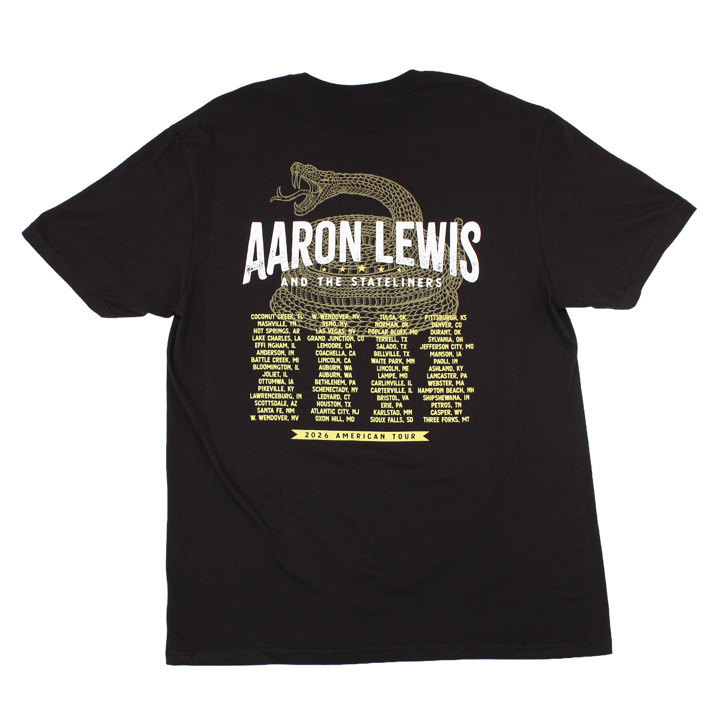 Aaron Lewis 2026 Tour Tee (Black)