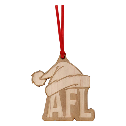 AFL Santa Hat Ornament