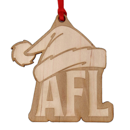 AFL Santa Hat Ornament