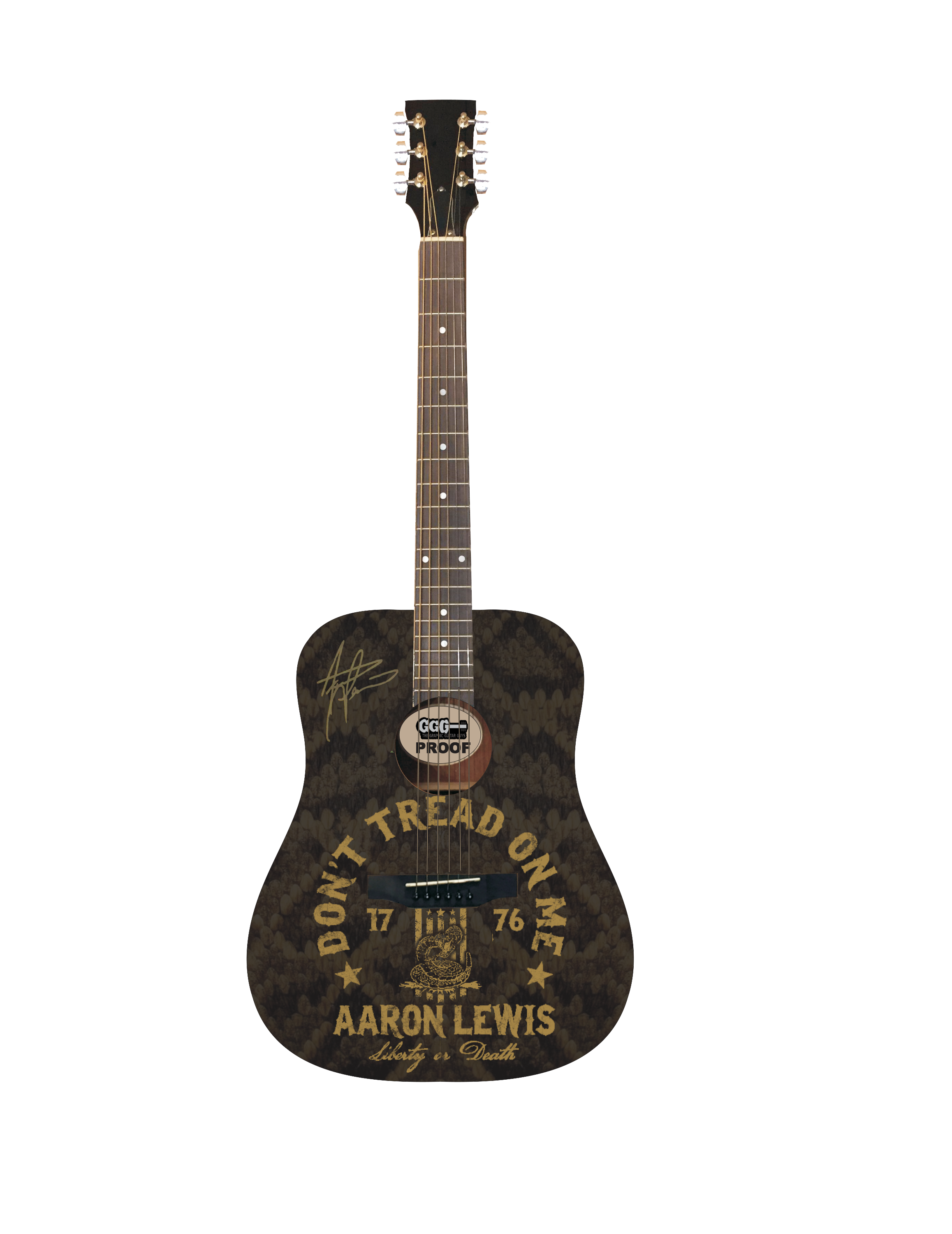 Autographed Epiphone Acoustic Guitar – AaronLewisMerchStore
