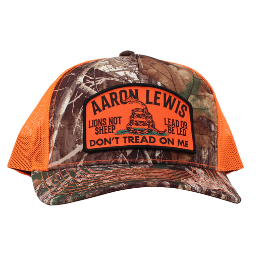Aaron Lewis Don't Tread Ball Cap (Orange/Camo)