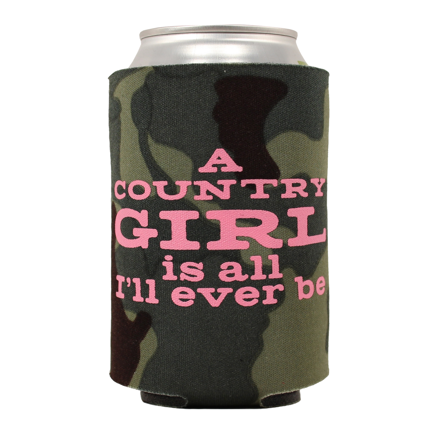 Country Girl Koozie (Camo)