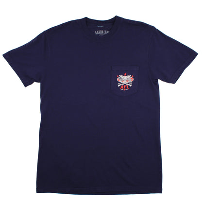 Give My Country Back Pocket Tee (Navy)