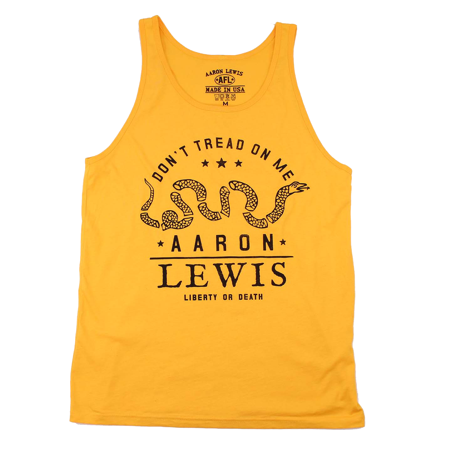 Don't Tread On Me Tank Top (Gold)
