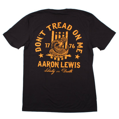 Aaron Lewis Don't Tread On Me - Halloween Design Tee (Black/Orange)