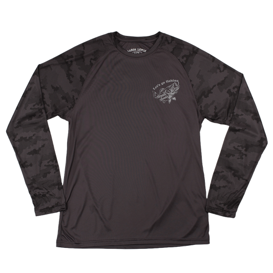 Let's Go Fishing Performance Camo (Graphite)