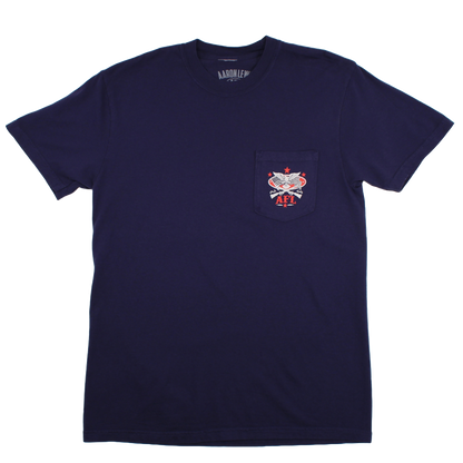 Give My Country Back Pocket Tee (Navy)