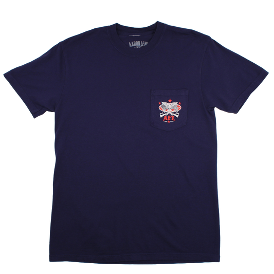 Give My Country Back Pocket Tee (Navy)