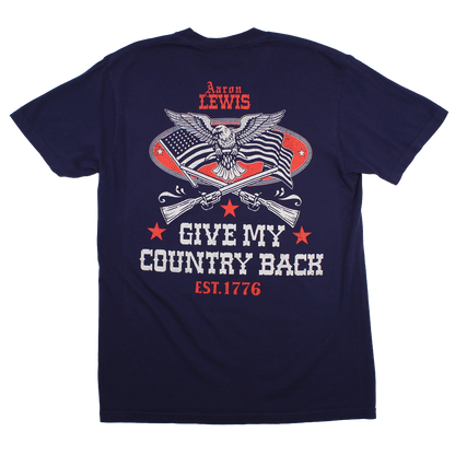 Give My Country Back Pocket Tee (Navy)