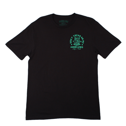 Aaron Lewis Don't Tread On Me Tee (Black/St. Patty's Green)