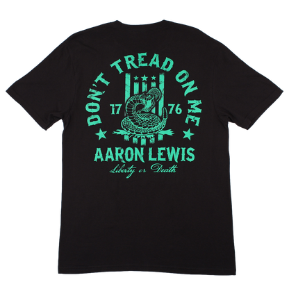 Aaron Lewis Don't Tread On Me Tee (Black/St. Patty's Green)