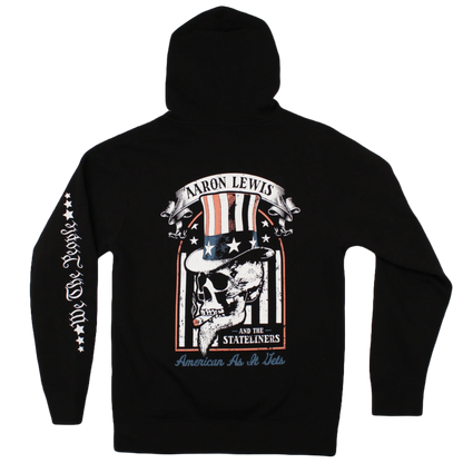 Uncle Sam Skull Hoodie (Black)